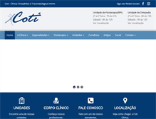 Tablet Screenshot of clinicacoti.com.br